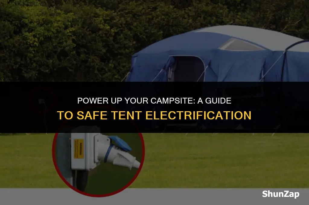 how to get electric in a tent