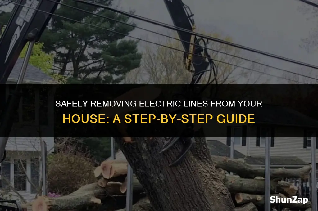 how to get electric lines off house
