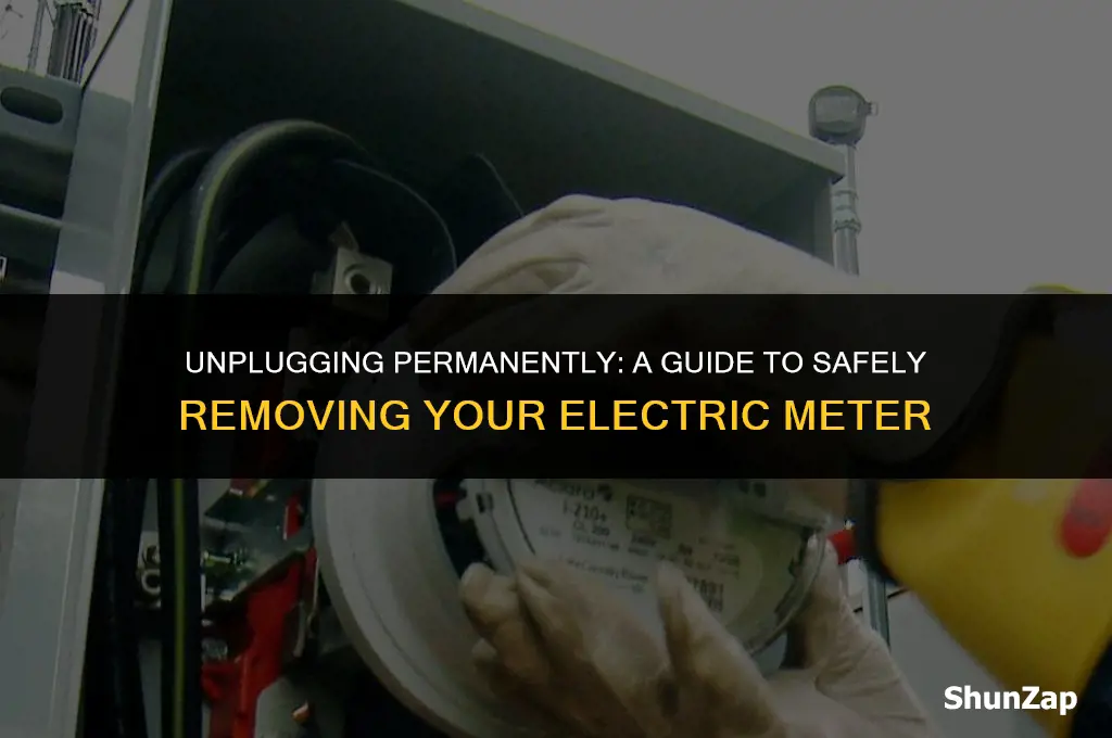 how to get electric meter removed