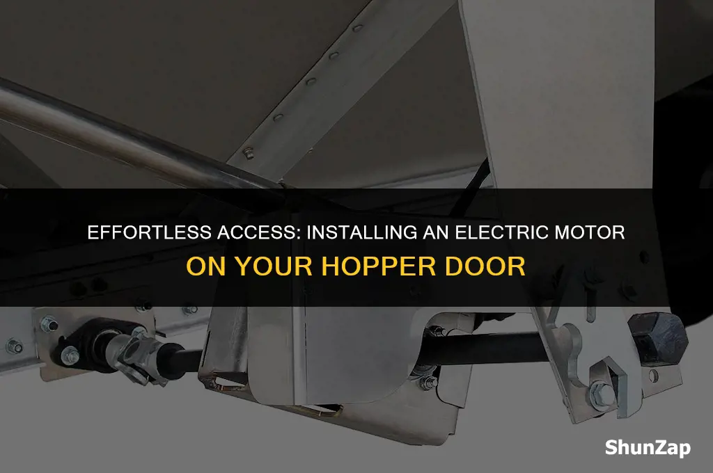 how to get electric motor on hopper door release
