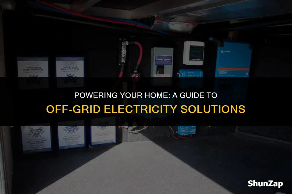 how to get electric off grid