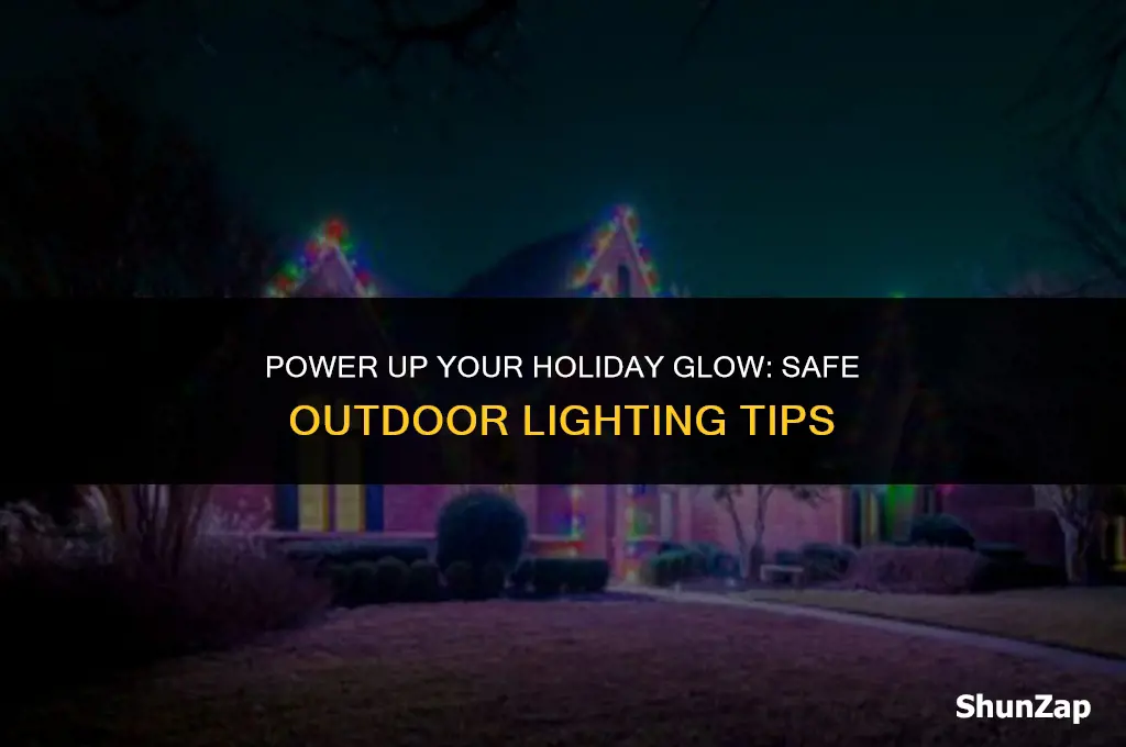 how to get electric outside for christmas lights