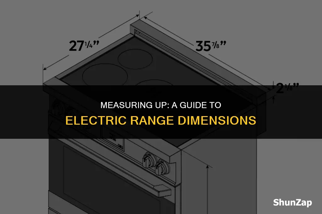 how to get electric range dimensions