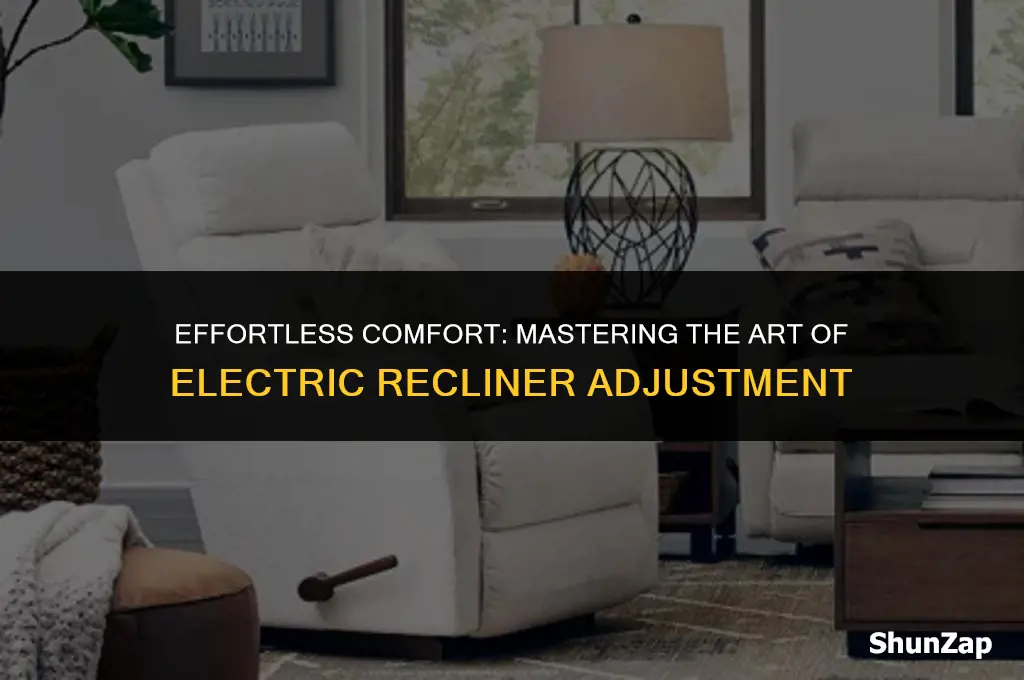 how to get electric recliner down