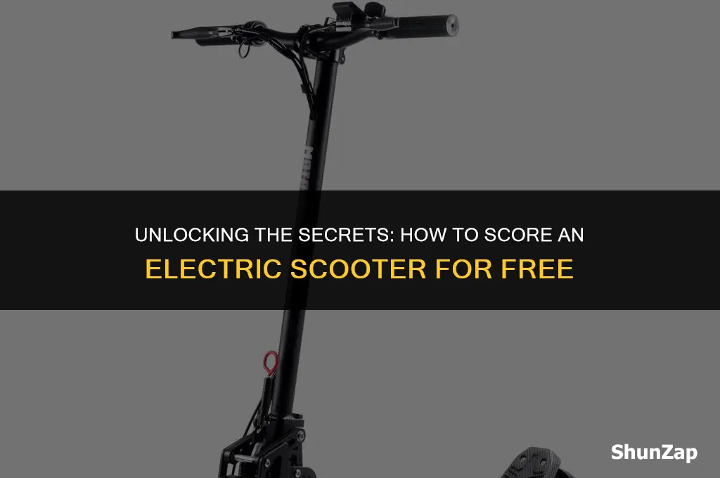 how to get electric scooter for free