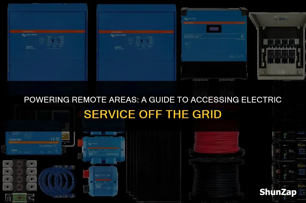 how to get electric service i9n remote areas
