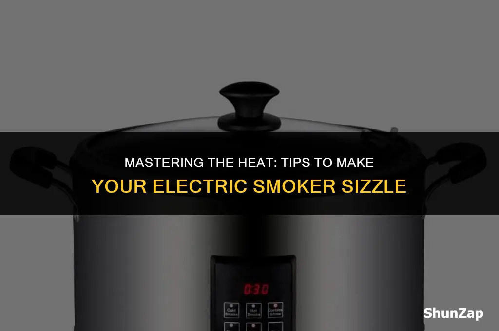 how to get electric smoker hotter