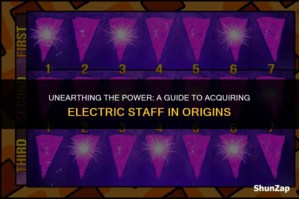 how to get electric staff in origins