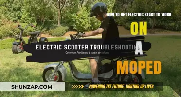 Troubleshooting Electric Start Issues on Your Moped: A Step-by-Step Guide