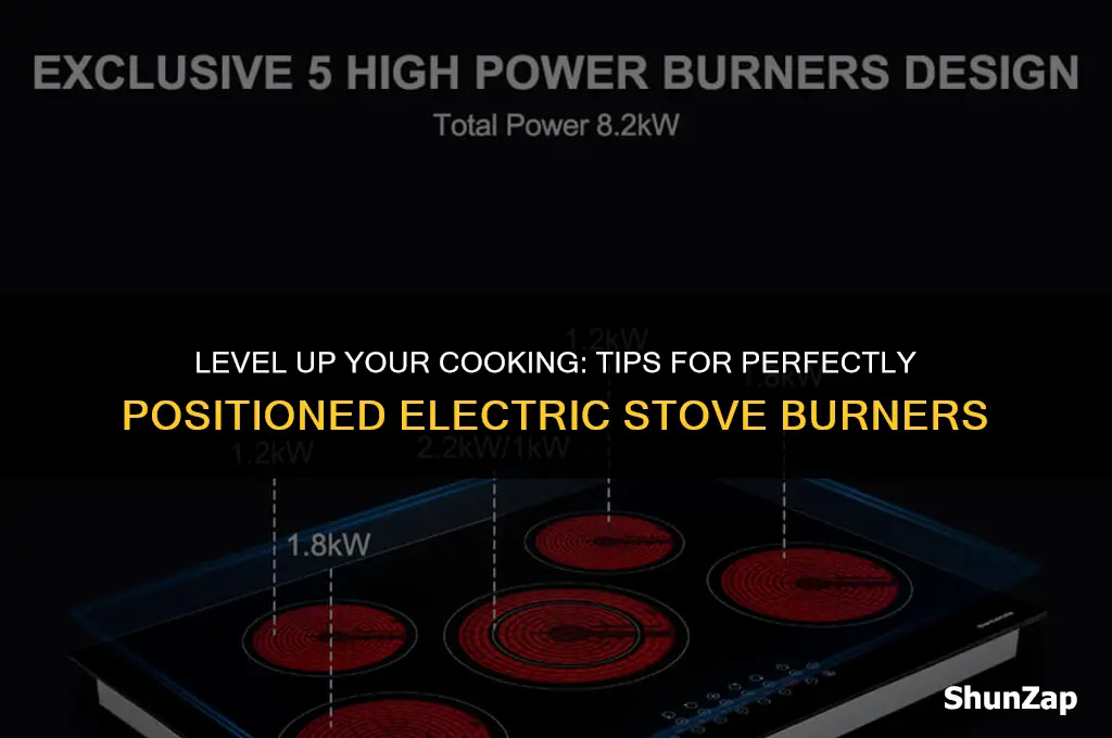 how to get electric stove burners to sit level