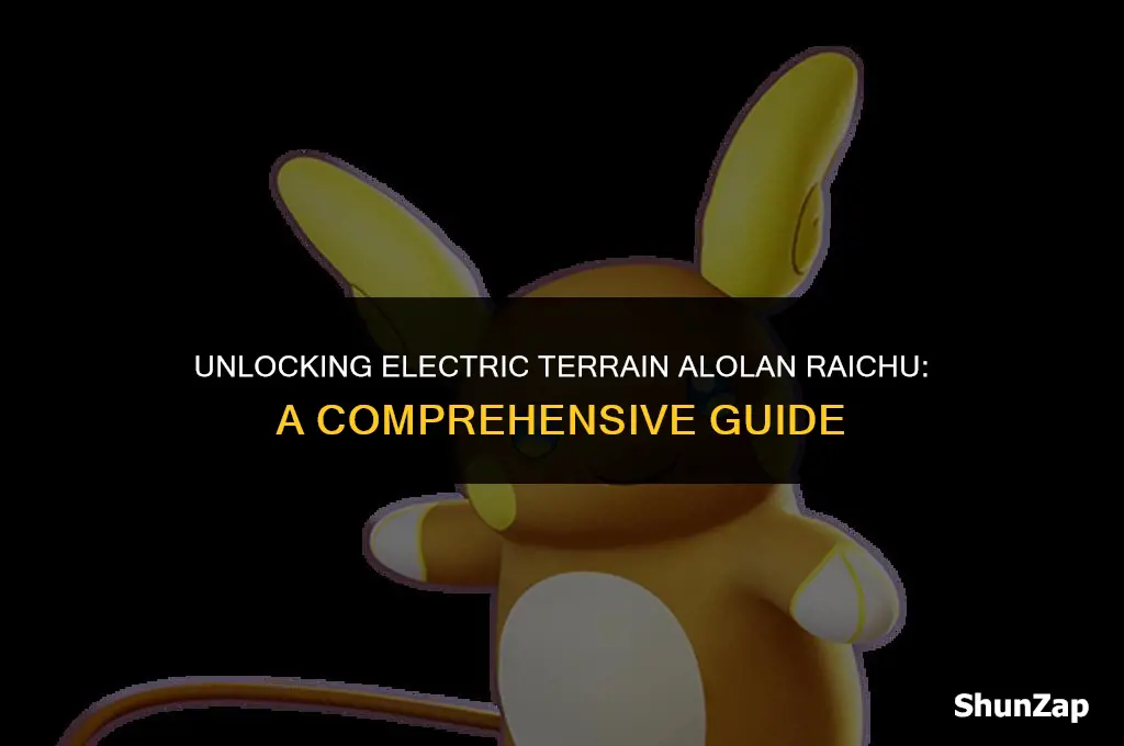 how to get electric terrain alolan raichu