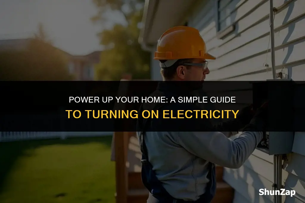 how to get electric tirned on