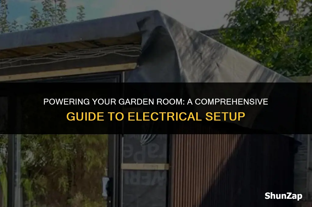 how to get electric to garden room