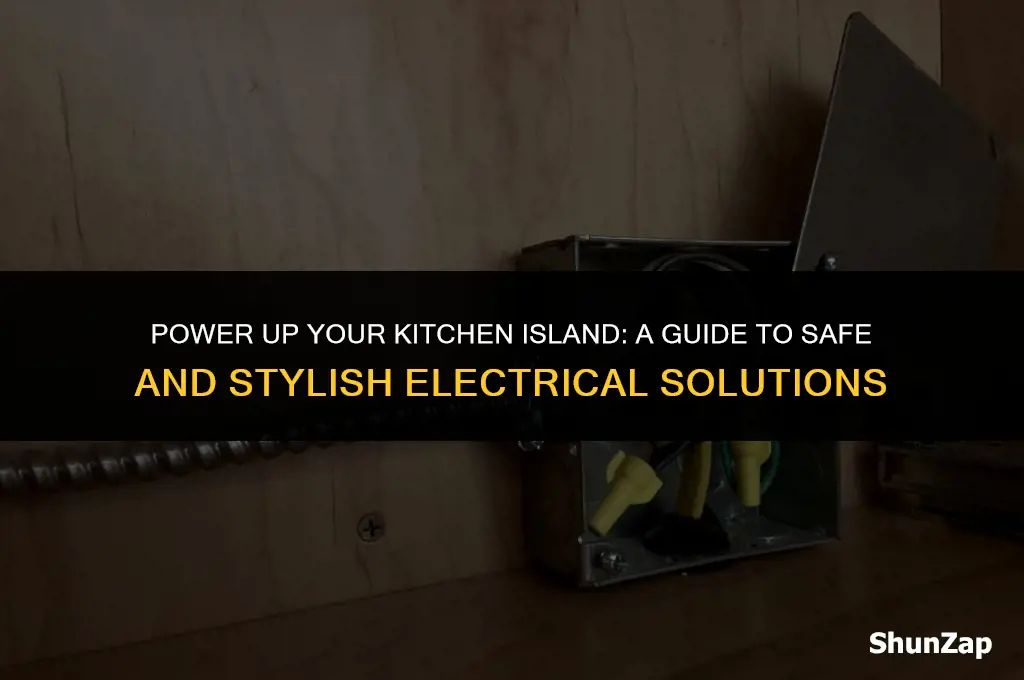 how to get electric to kitchen island
