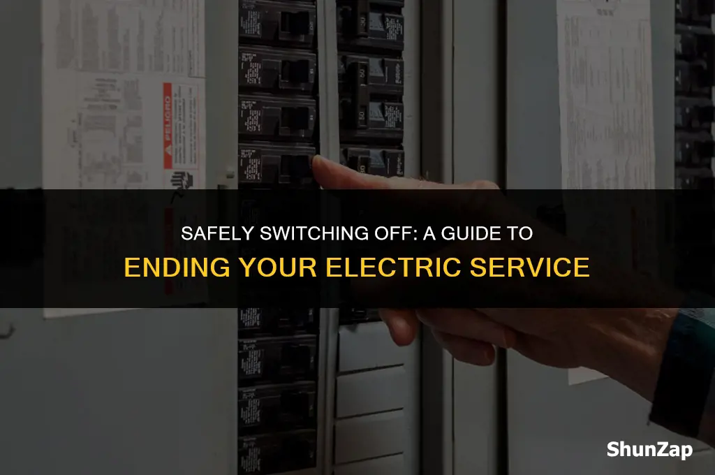 how to get electric turned off