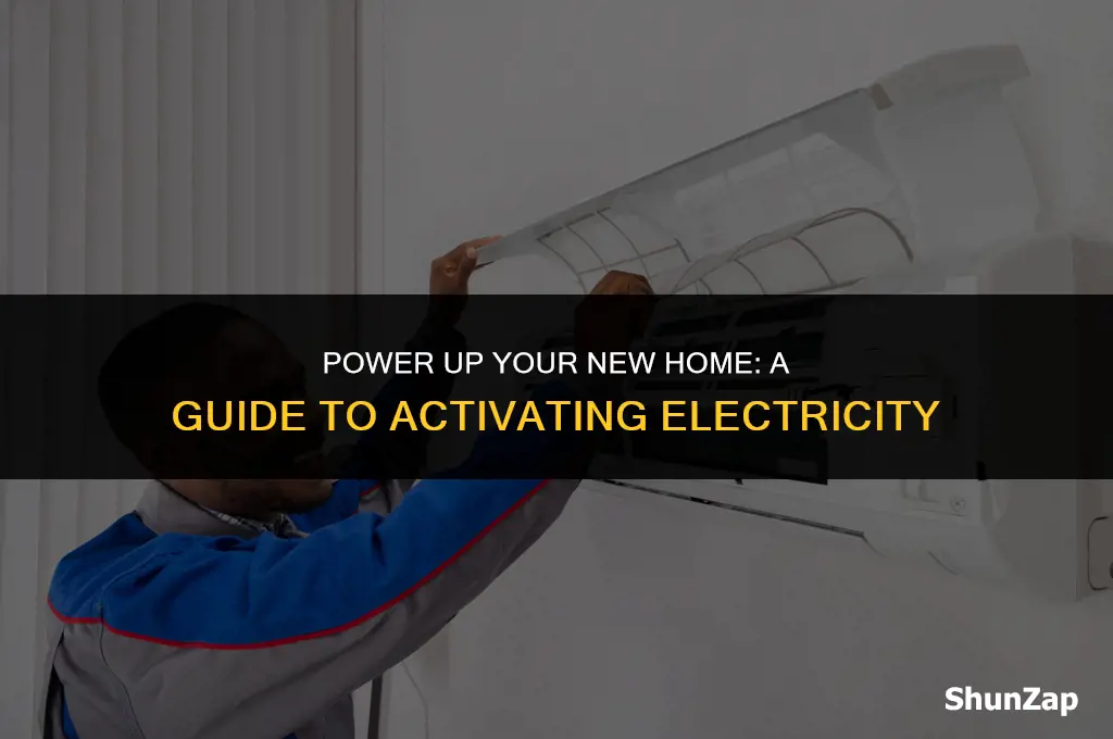how to get electric turned on in a new apartment