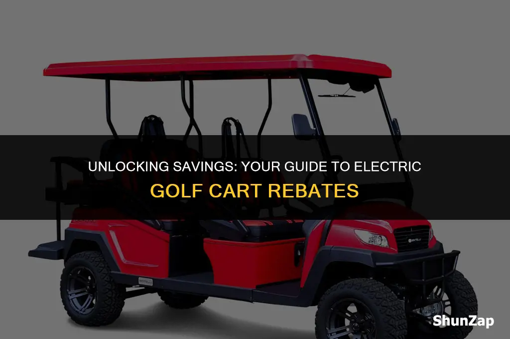how to get electric vehicle rebate for golf cart
