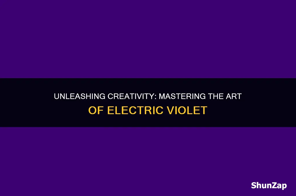 how to get electric violet color