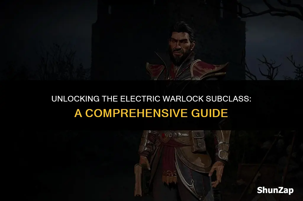 how to get electric warlock subclass