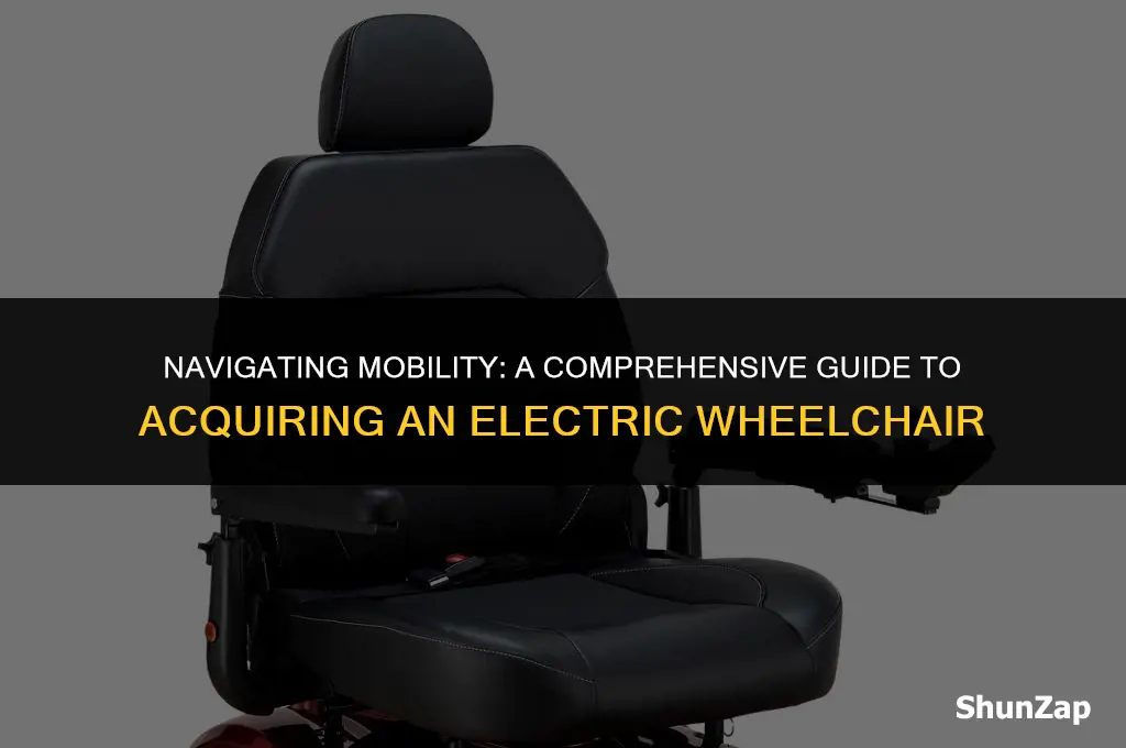 how to get electric wheel chair