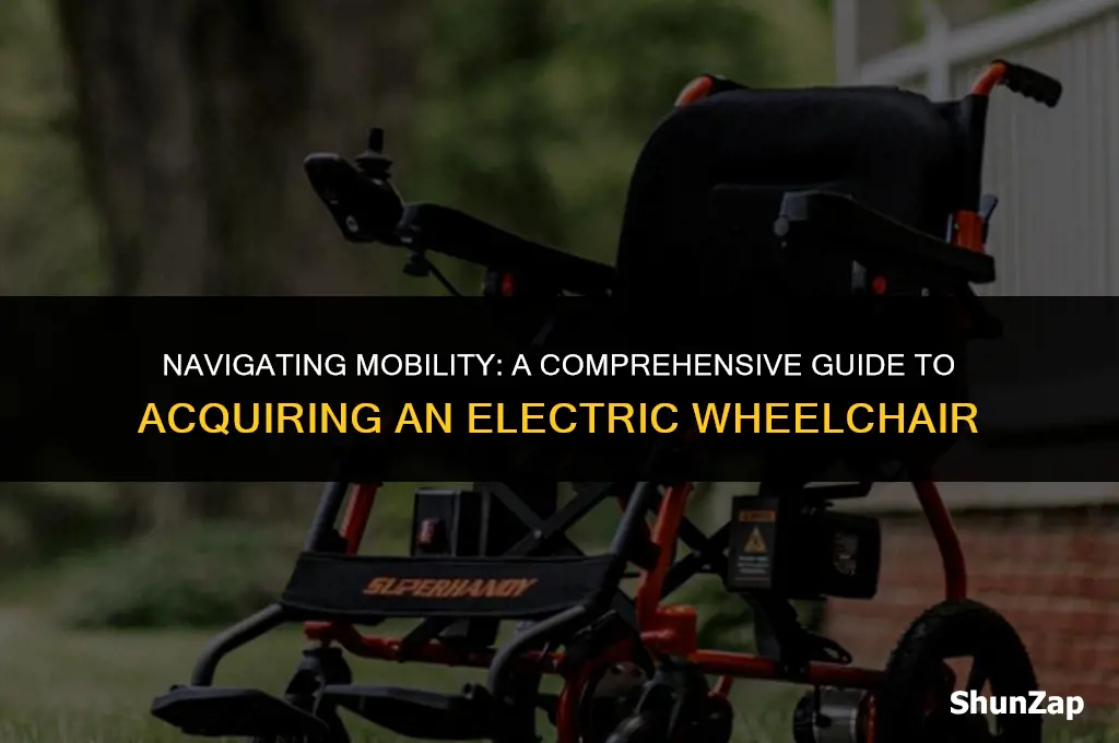 how to get electric wheelchair