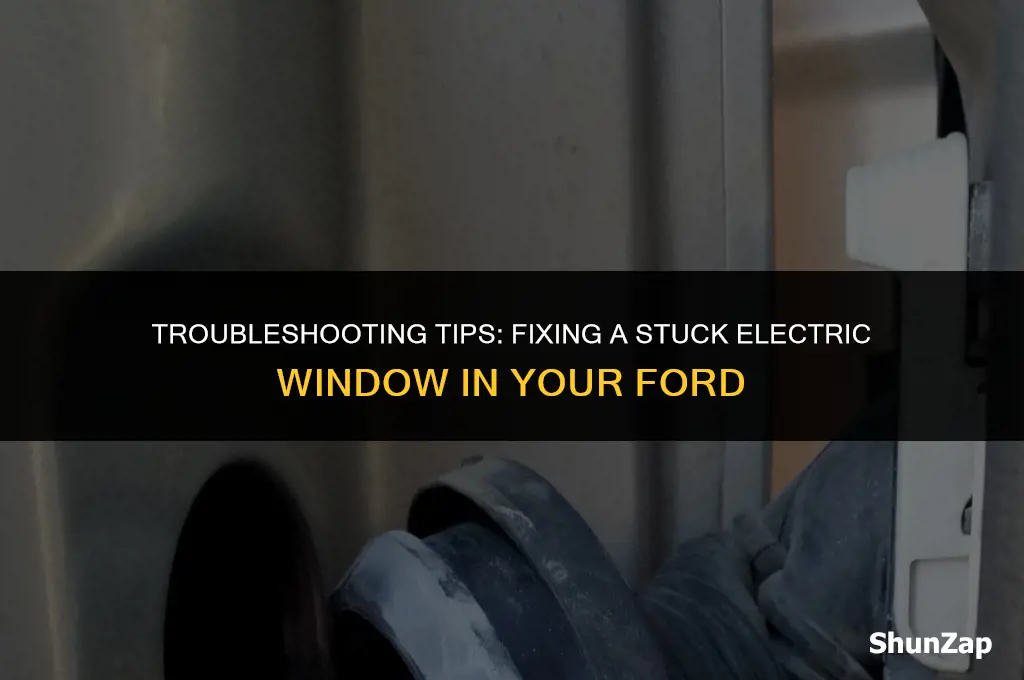 how to get electric window up when stuck down ford