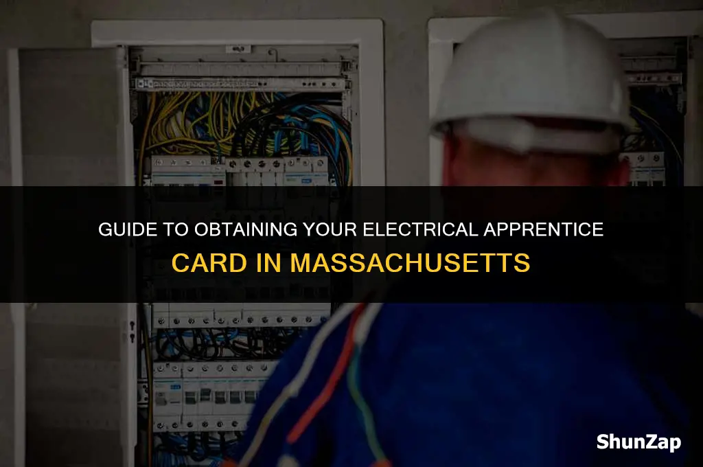 how to get electrical apprentice card in ma