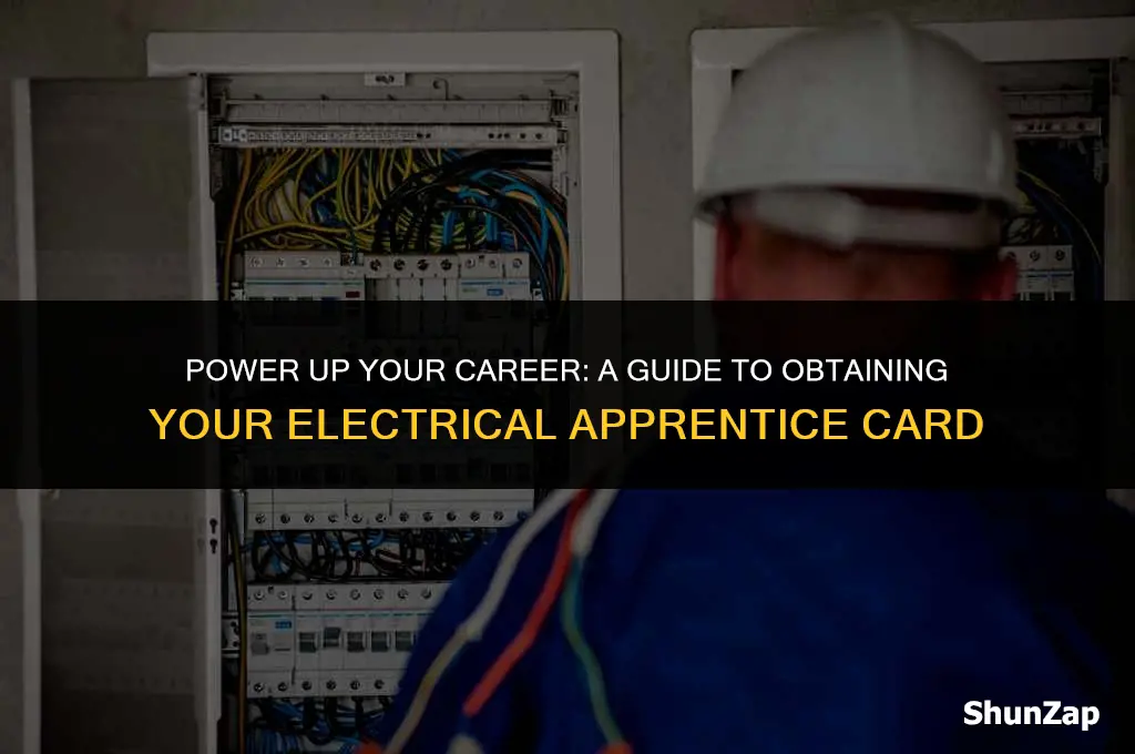 how to get electrical apprentice card