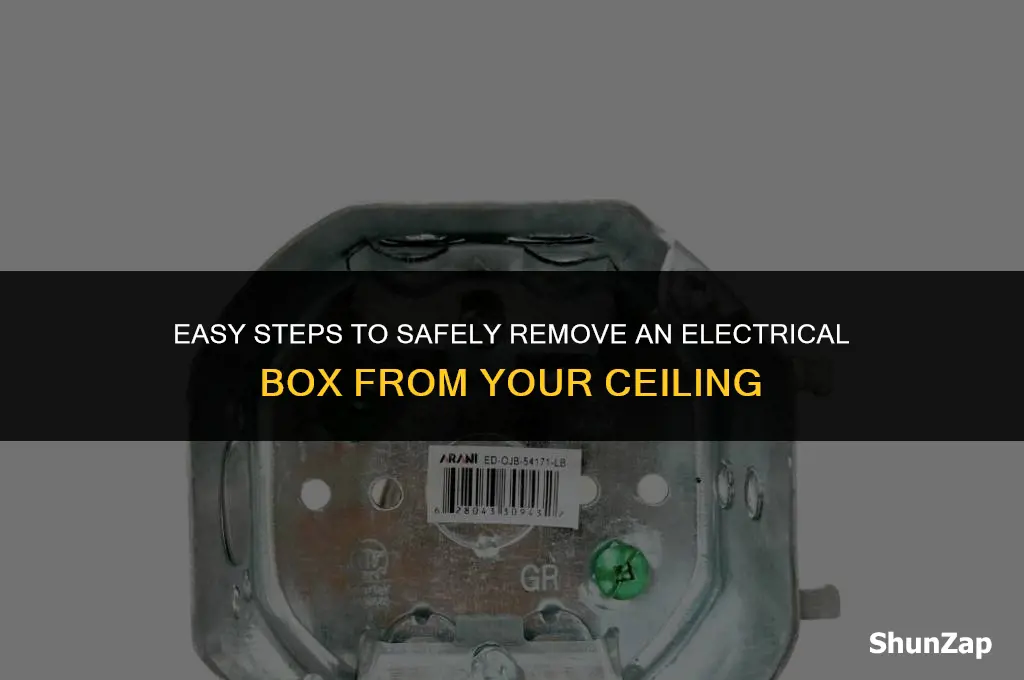 how to get electrical box out of ceiling