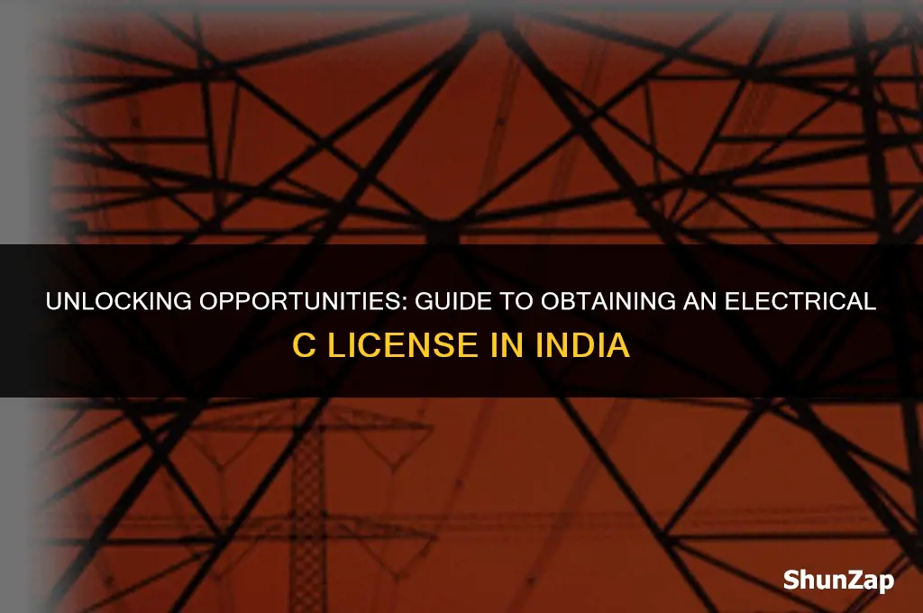 how to get electrical c license in india