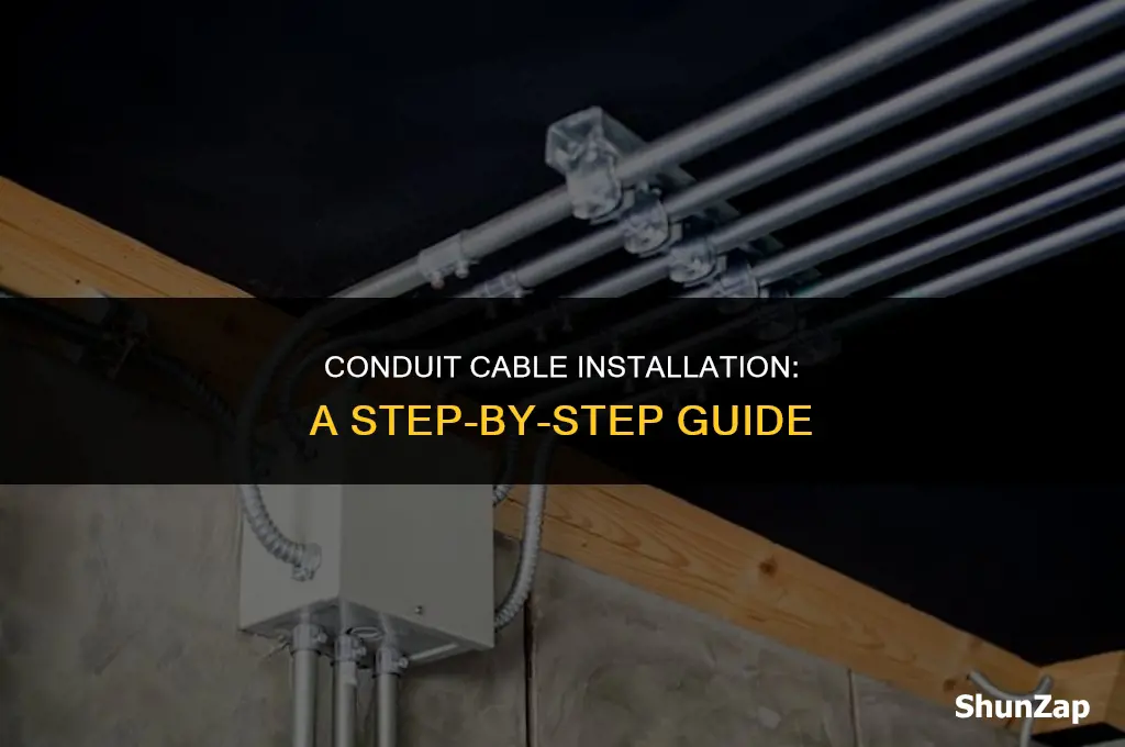 how to get electrical cable through conduit