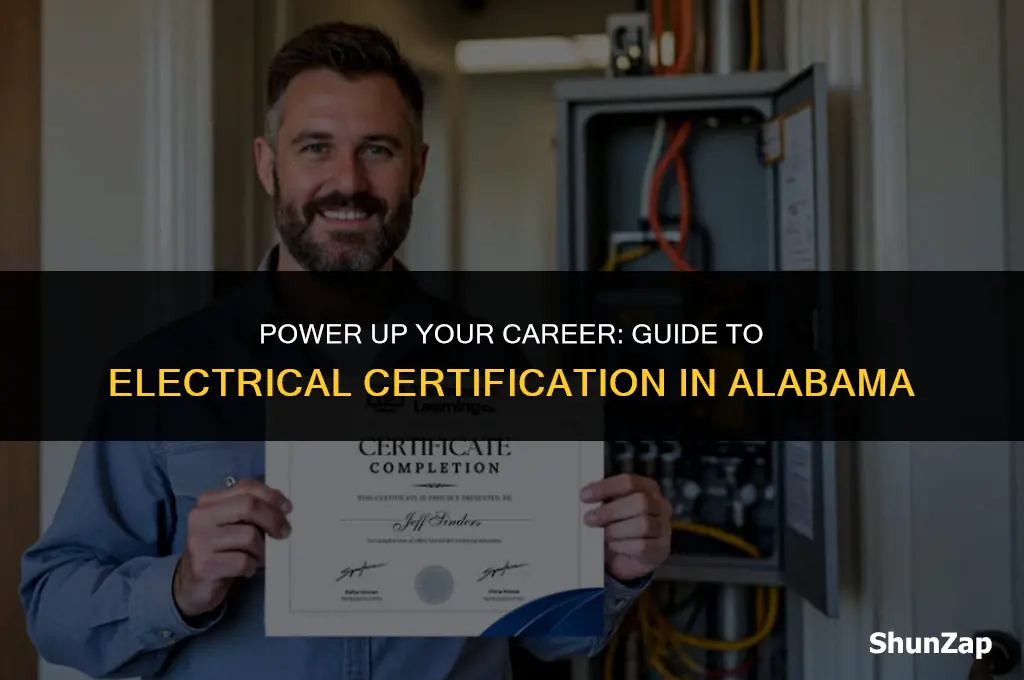 how to get electrical certification in alabama