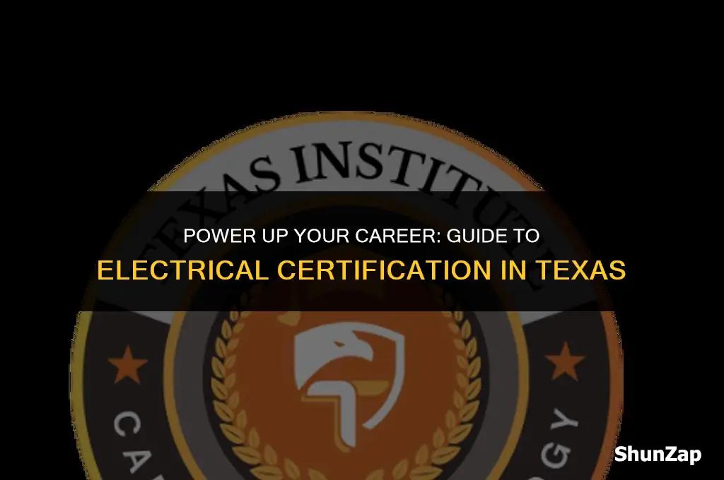 how to get electrical certification in texas