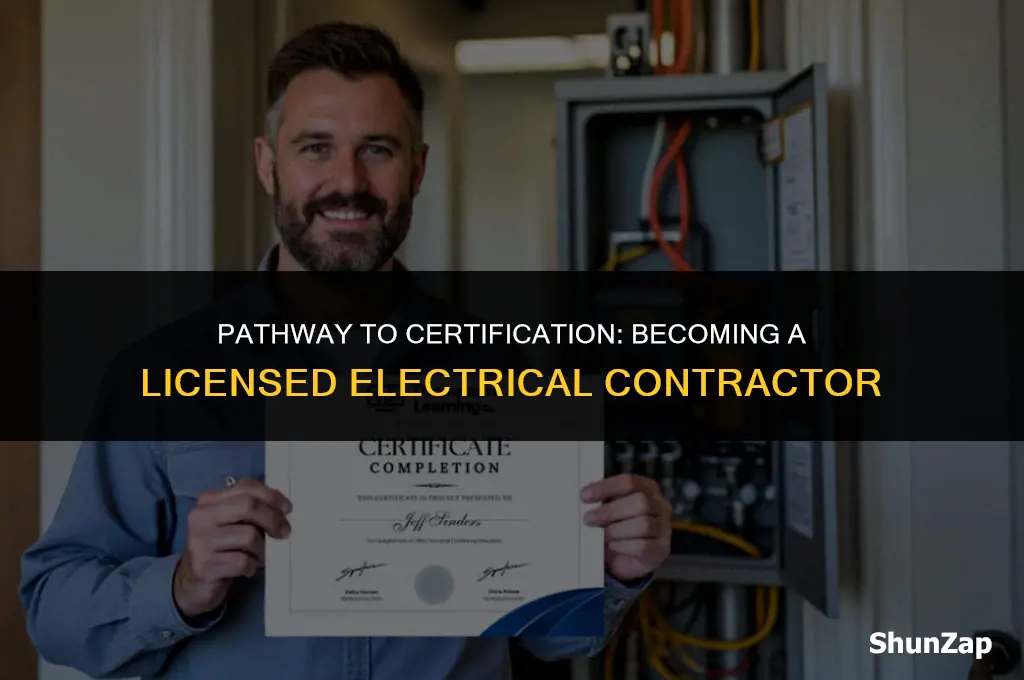 how to get electrical contractor certificate