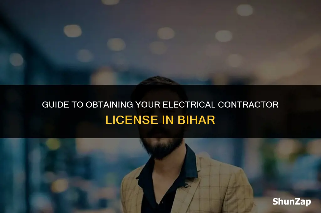 how to get electrical contractor licence in bihar