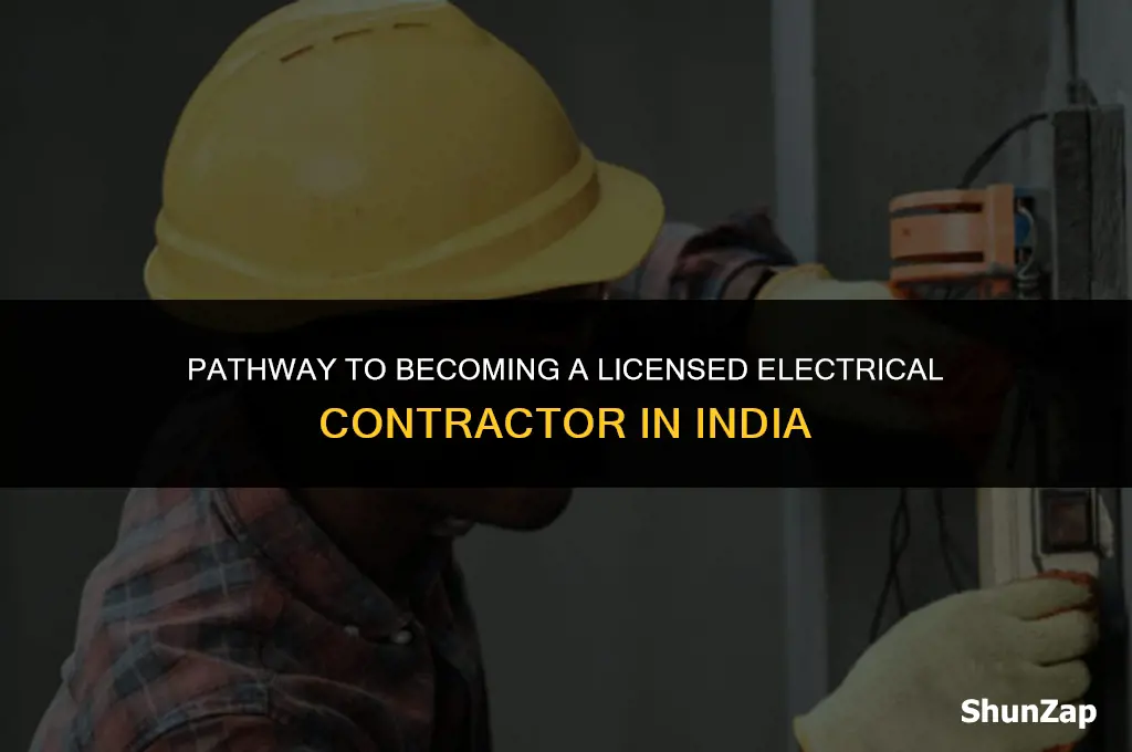 how to get electrical contractor licence in india