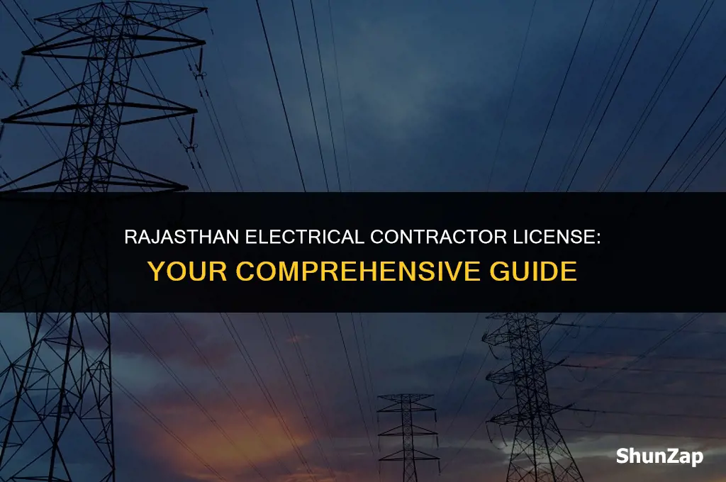 how to get electrical contractor licence in rajasthan
