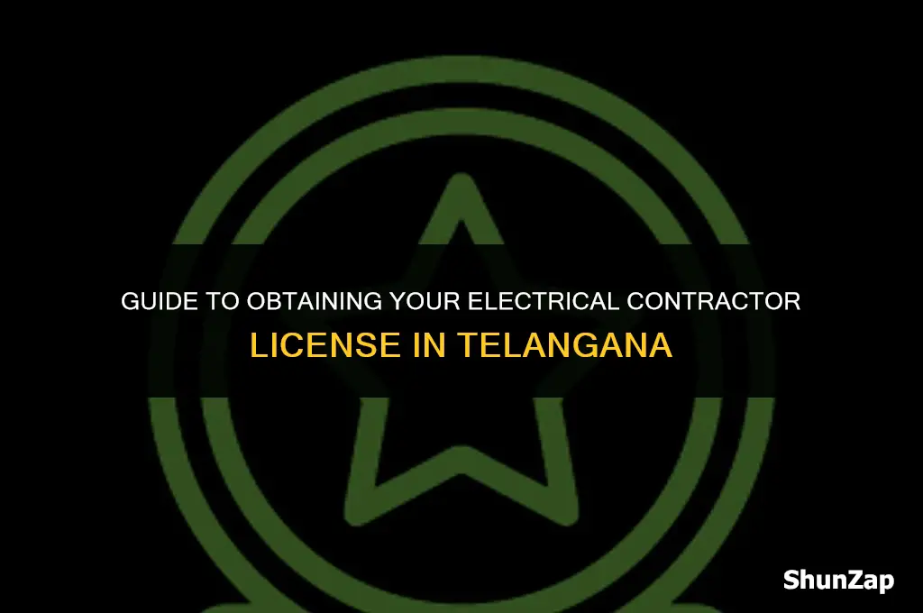 how to get electrical contractor licence in telangana