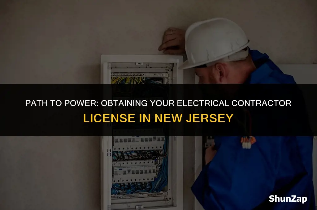 how to get electrical contractor license in nj
