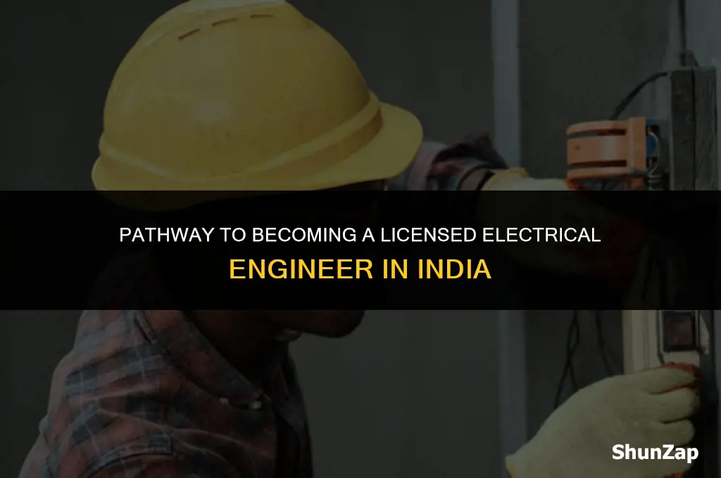 how to get electrical engineer license in india