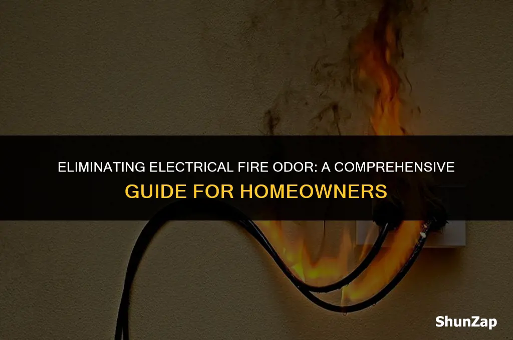 how to get electrical fire smell out of house