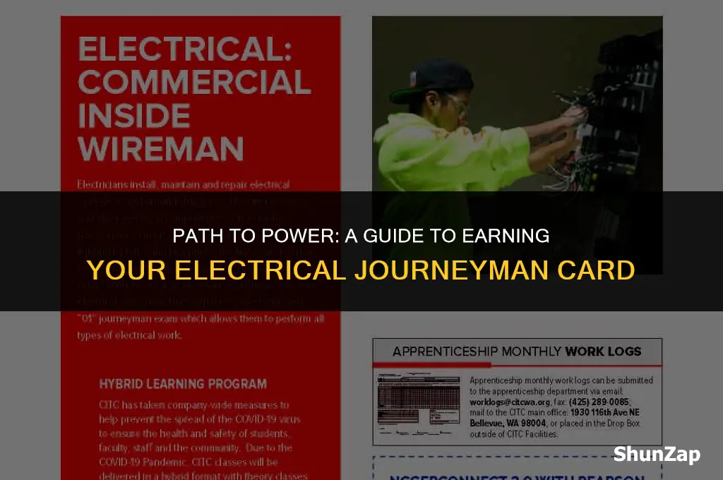 how to get electrical journeyman card