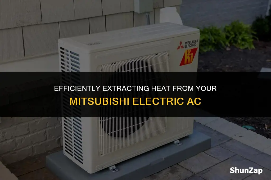 how to get heat from a mitsubishi electric air conditioner