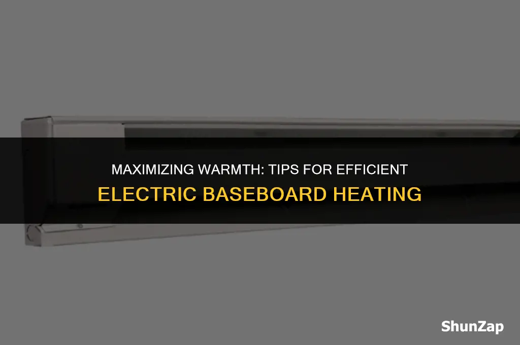 how to get more heat from electric baseboard