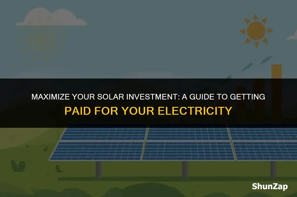 how to get paid for electricity buy using solar