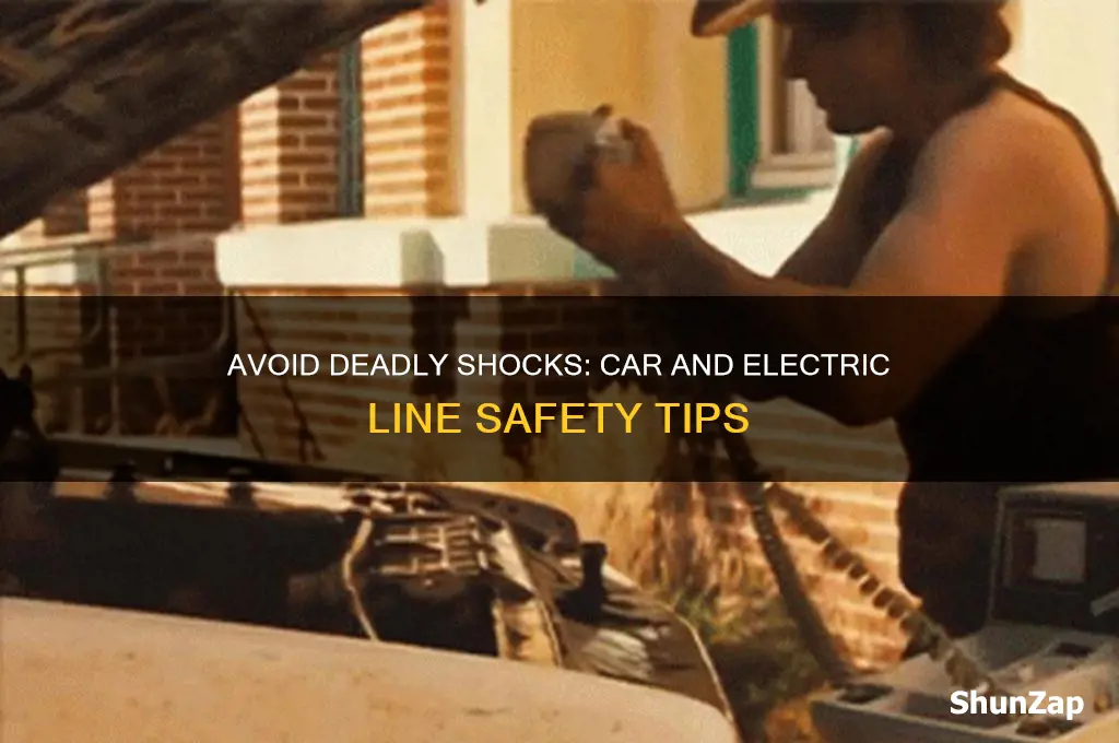 how to get shocked by electric lines and a car