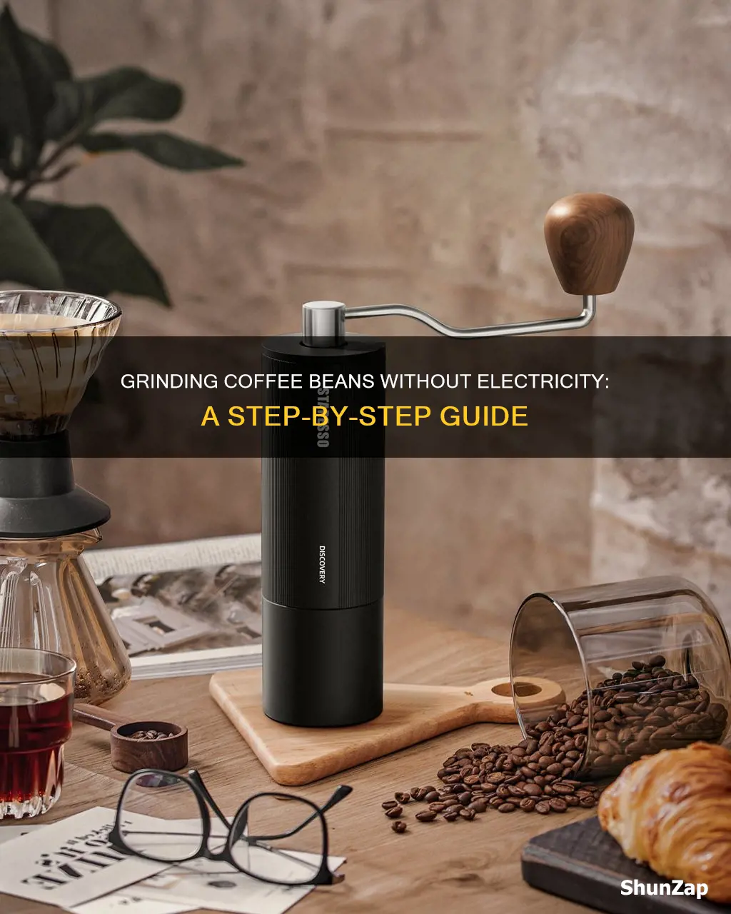 how to grind coffee beans without electricity