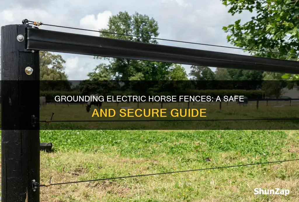 how to ground an electric horse fence