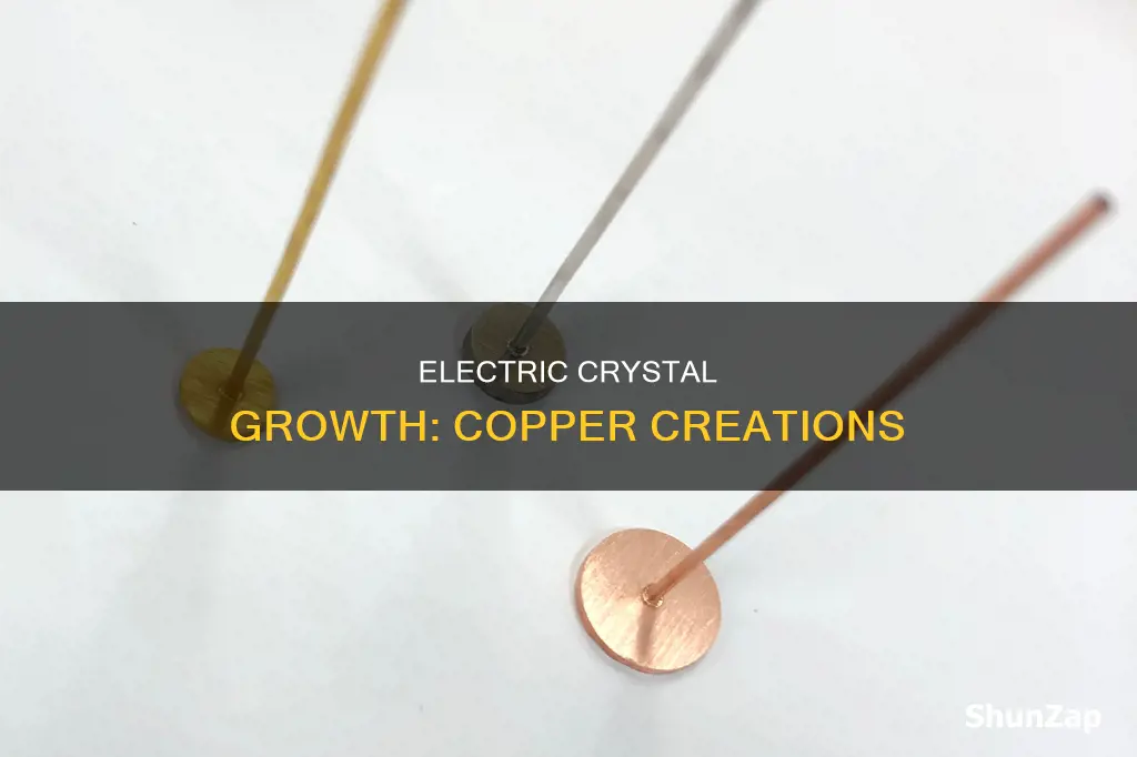 how to grow copper crystals with electricity