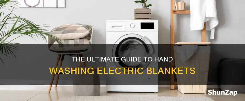 how to hand wash a electric blanket